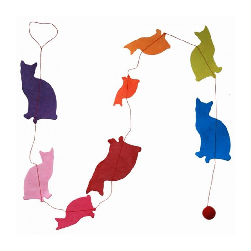 Guirlande Chats Multicolores Guirlande Chats Multicolores
