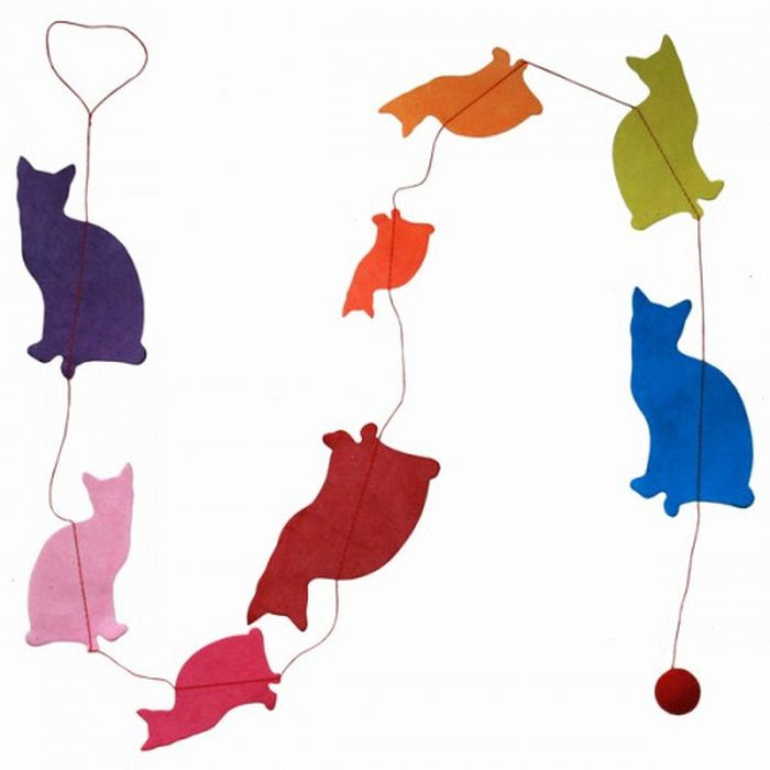 Guirlande Chats Multicolores