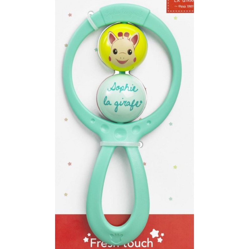 Hochet 2 boules 'Sophie la Girafe' vert Hochet 2 boules 'Sophie la Girafe' vert