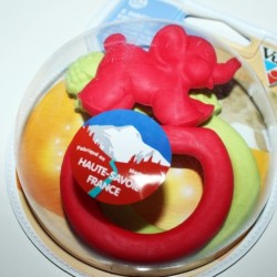 2 Anneaux de dentition rouge-vert