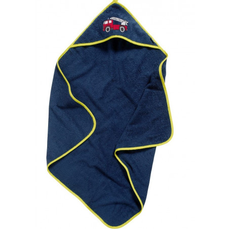 Cape de bain bleu marine "pompiers"