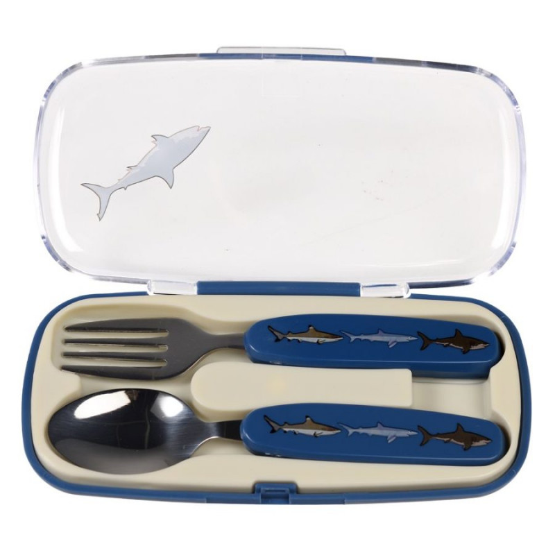 BABY SHARK - Ensemble couverts inox (fourchette, cuillère) - Autre