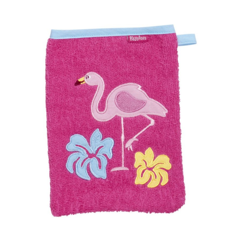 Gant de toilette en coton  &#039;Flamant Rose&#039;