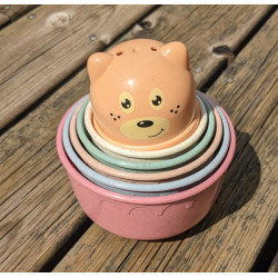 6 jouets- gobelets bain 