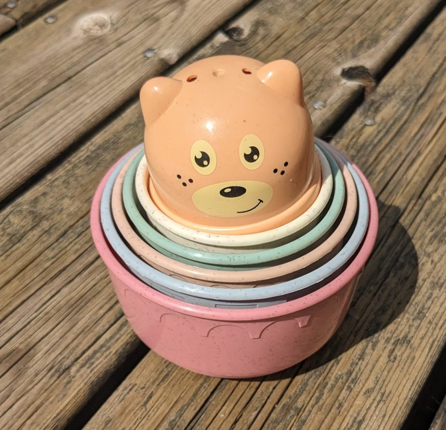 6 jouets- gobelets bain