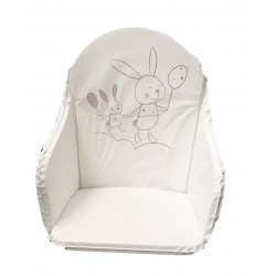 Coussin de chaise haute Lapin gris 