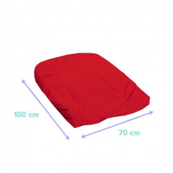 Housse de matelas à langer Eponge Rouge 