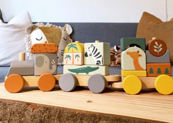 Trains en bois pour enfants